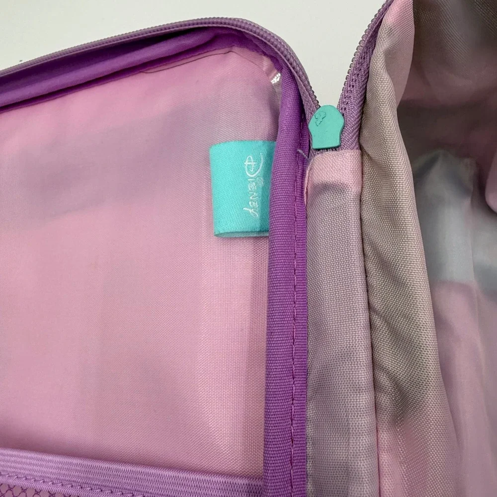 American Tourister Disney Princess Rolling Suitcase Pink Purple 18 Inch Luggage